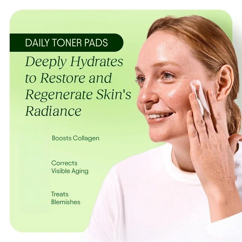 Anti-Aging Toner Pads – Snail Mucin & Niacinamide