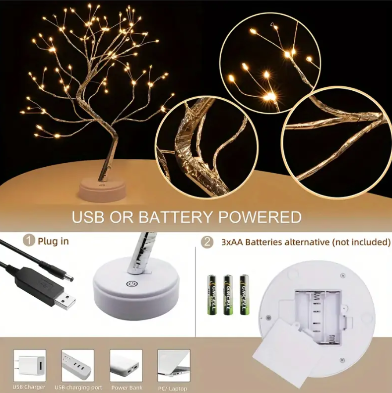 108LED Tree Lamp for Home and Bedroom Decoration